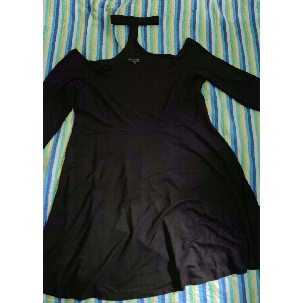 Eloquii NWT size 24 black choker dress